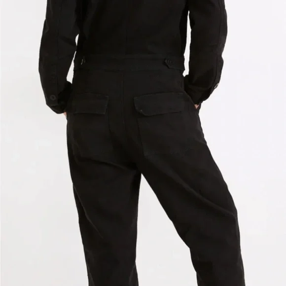 NWT Madewell size M signature Coverall jumpsuit in black - Picture 3 of 13